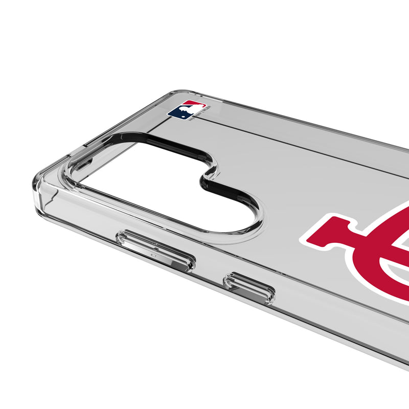 St Louis Cardinals Text Backdrop Galaxy Clear Phone Case for Samsung Galaxy Detail.Jpg