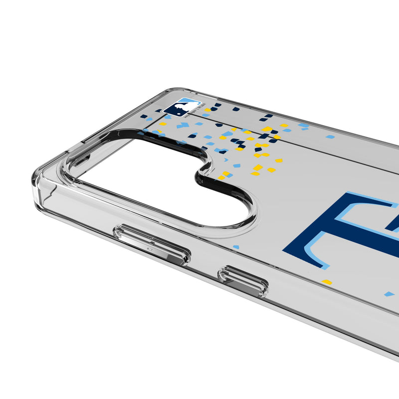Tampa Bay Rays Confetti Galaxy Clear Phone Case for Samsung Galaxy Detail.Jpg