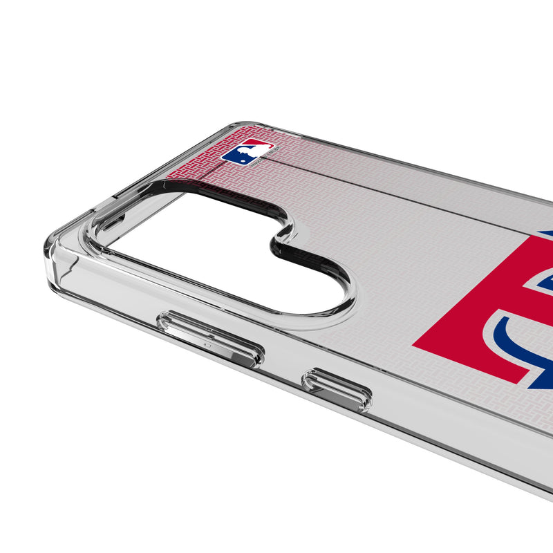 Texas Rangers Linen Galaxy Clear Phone Case for Samsung Galaxy Detail.Jpg