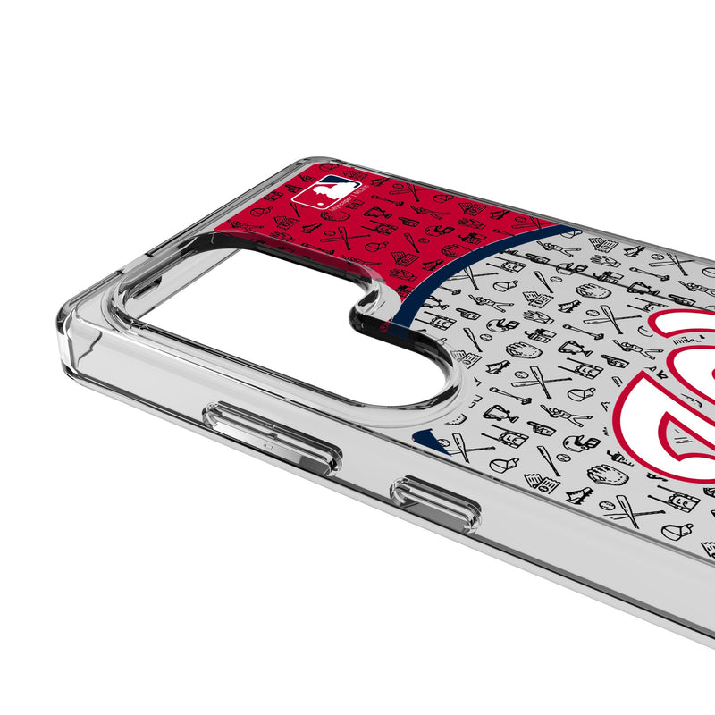 Washington Nationals Personalized Circle Galaxy Clear Phone Case for Samsung Galaxy Detail.Jpg