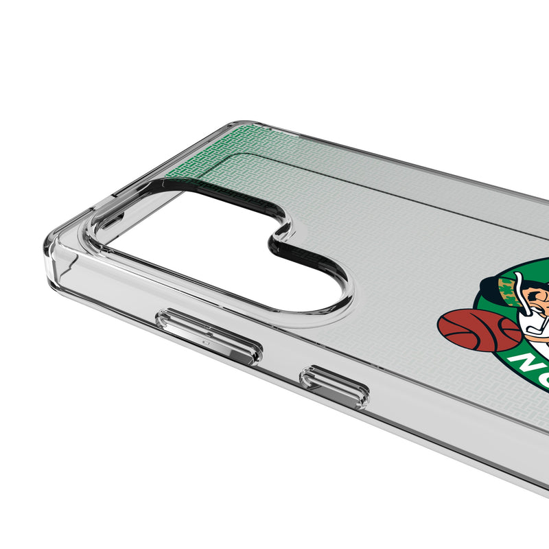 Boston Celtics Linen Galaxy Clear Phone Case for Samsung Galaxy Detail.Jpg