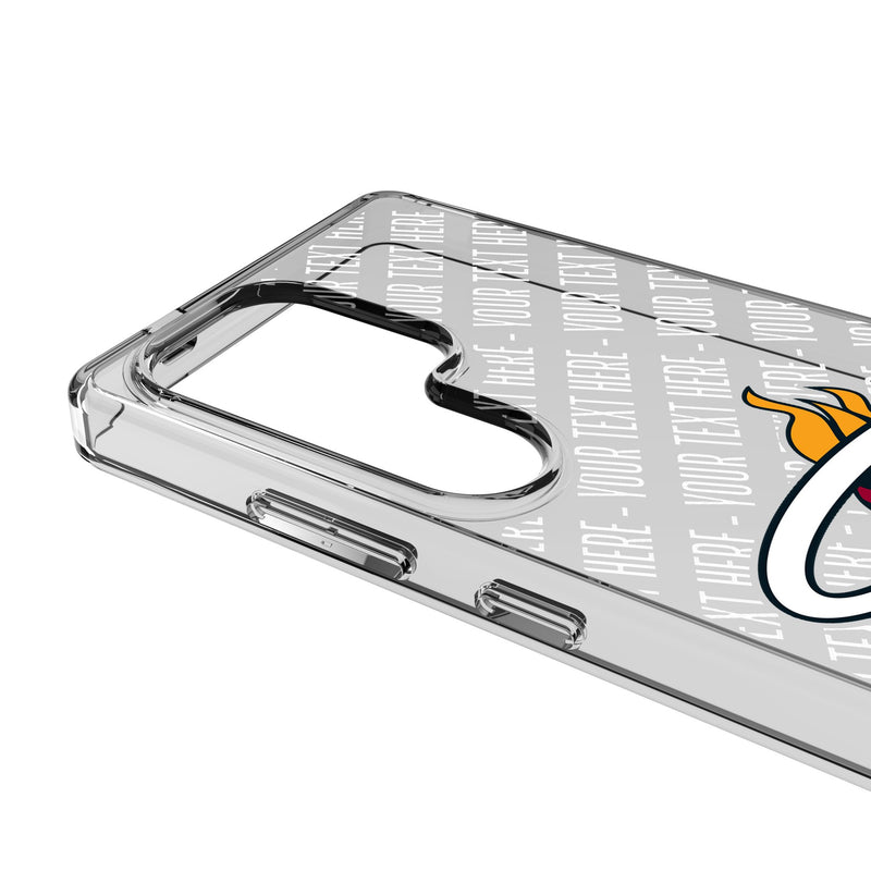 Miami Heat Personalized EndZone Plus Galaxy Clear Phone Case for Samsung Galaxy Detail.Jpg