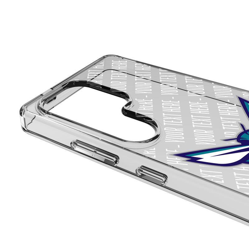 Charlotte Hornets Personalized EndZone Plus Galaxy Clear Phone Case for Samsung Galaxy Detail.Jpg