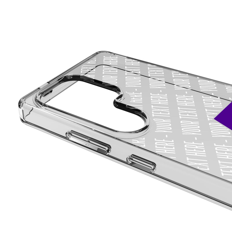 Utah Jazz Personalized EndZone Plus Galaxy Clear Phone Case for Samsung Galaxy Detail.Jpg