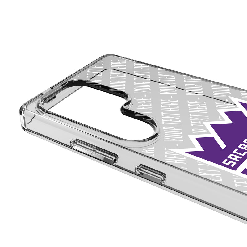 Sacramento Kings Personalized EndZone Plus Galaxy Clear Phone Case for Samsung Galaxy Detail.Jpg