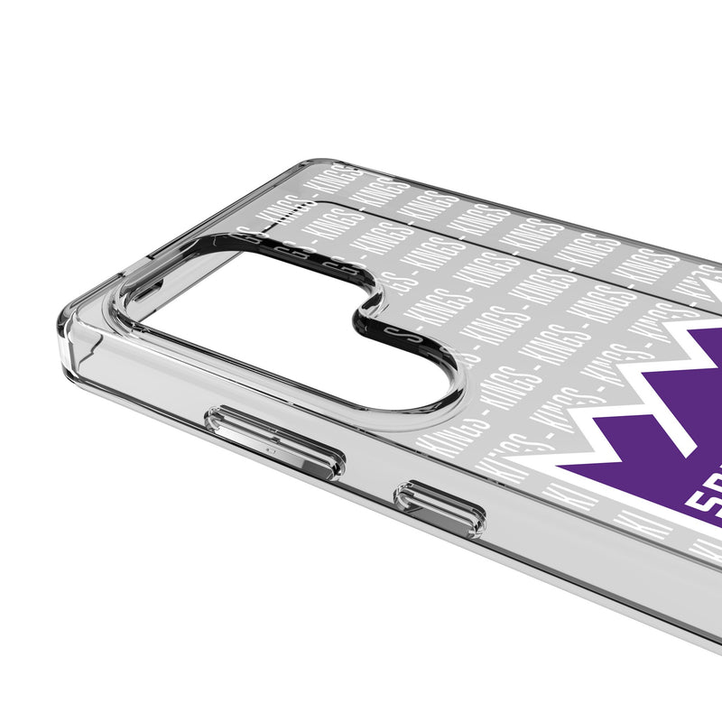 Sacramento Kings Text Backdrop Galaxy Clear Phone Case for Samsung Galaxy Detail.Jpg