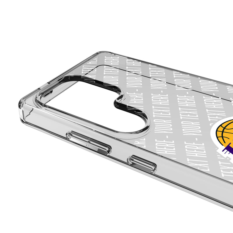Los Angeles Lakers Personalized EndZone Plus Galaxy Clear Phone Case for Samsung Galaxy Detail.Jpg