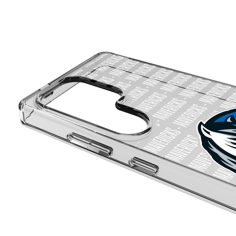 Dallas Mavericks Text Backdrop Galaxy Clear Phone Case for Samsung Galaxy Detail.Jpg