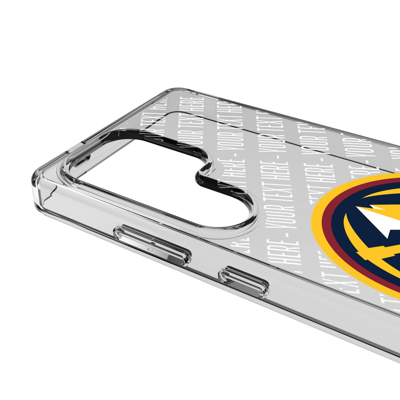 Denver Nuggets Personalized EndZone Plus Galaxy Clear Phone Case for Samsung Galaxy Detail.Jpg
