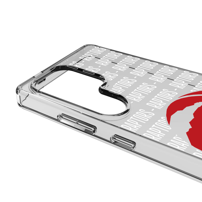 Toronto Raptors Text Backdrop Galaxy Clear Phone Case for Samsung Galaxy Detail.Jpg