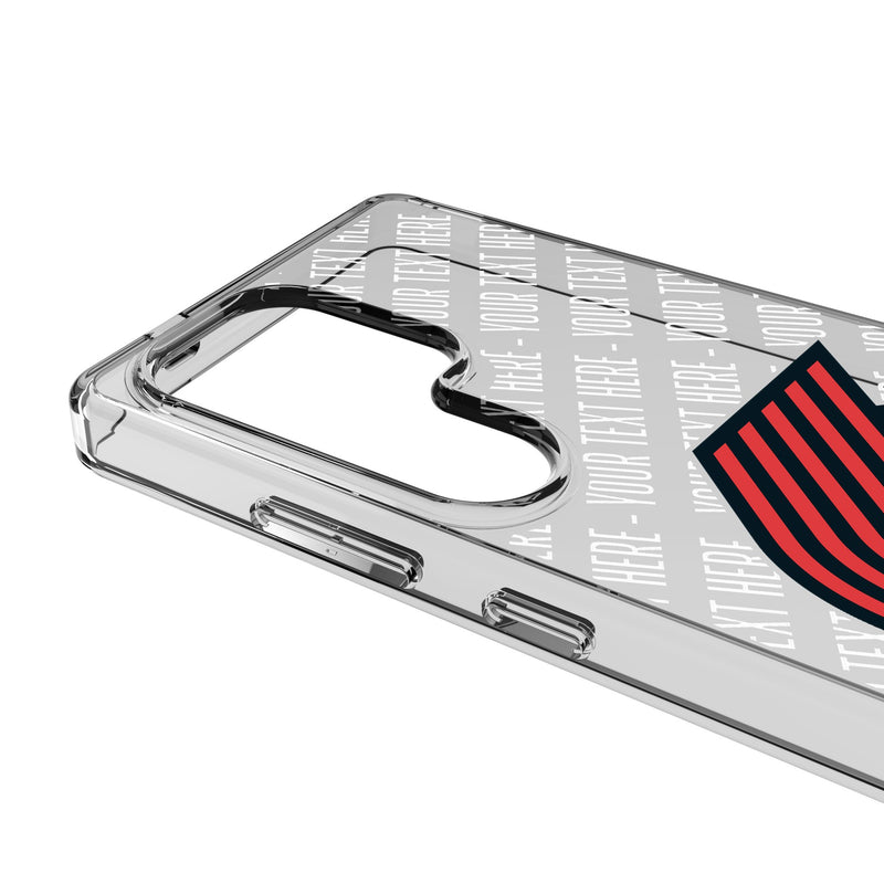 Portland Trail Blazers Personalized EndZone Plus Galaxy Clear Phone Case for Samsung Galaxy Detail.Jpg