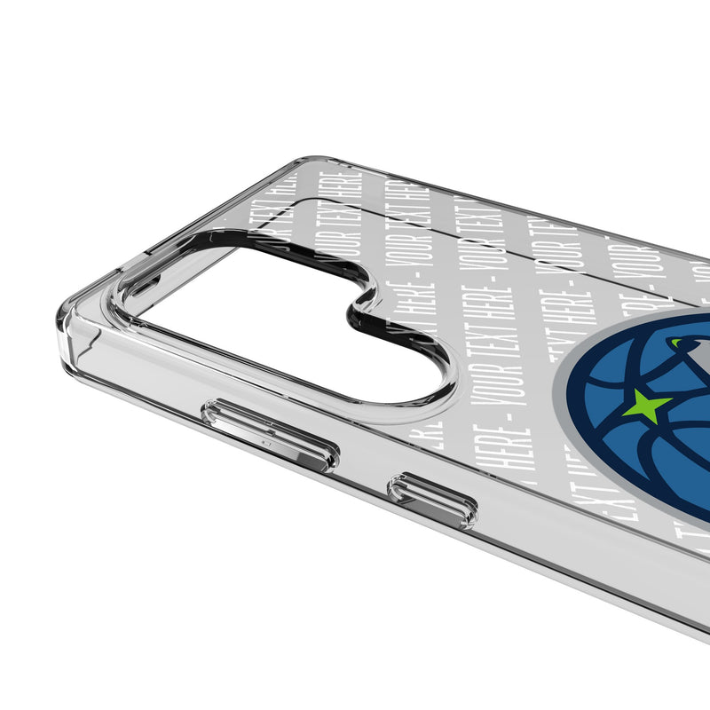 Minnesota Timberwolves Personalized EndZone Plus Galaxy Clear Phone Case for Samsung Galaxy Detail.Jpg
