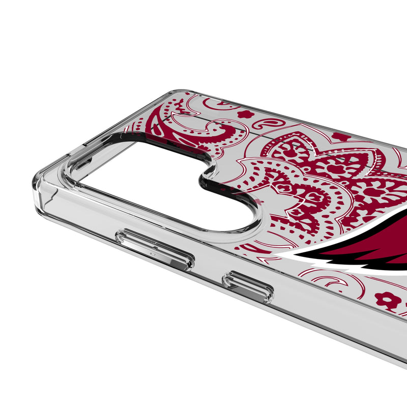 Arizona Cardinals Paisley Galaxy Clear Phone Case for Samsung Galaxy Detail.Jpg