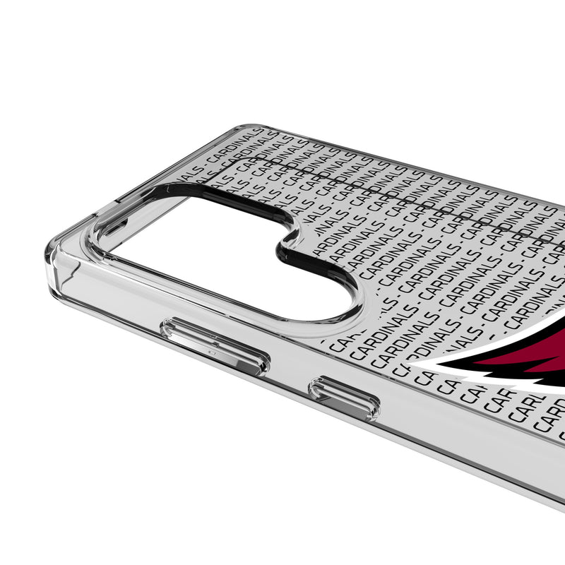 Arizona Cardinals Text Backdrop Galaxy Clear Phone Case for Samsung Galaxy Detail.Jpg