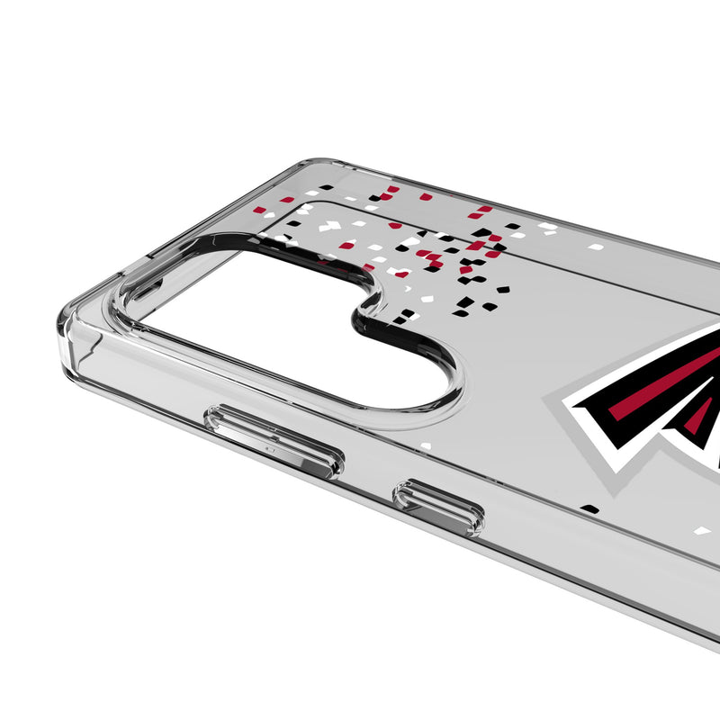 Atlanta Falcons Confetti Galaxy Clear Phone Case for Samsung Galaxy Detail.Jpg