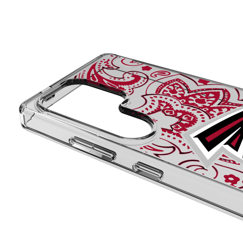 Atlanta Falcons Paisley Galaxy Clear Phone Case for Samsung Galaxy Detail.Jpg