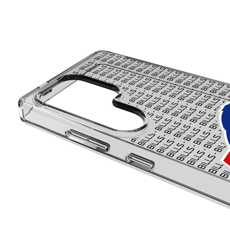 Buffalo Bills Text Backdrop Galaxy Clear Phone Case for Samsung Galaxy Detail.Jpg
