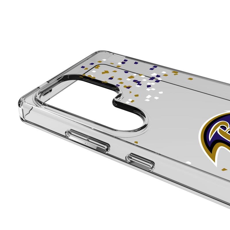 Baltimore Ravens Confetti Galaxy Clear Phone Case for Samsung Galaxy Detail.Jpg