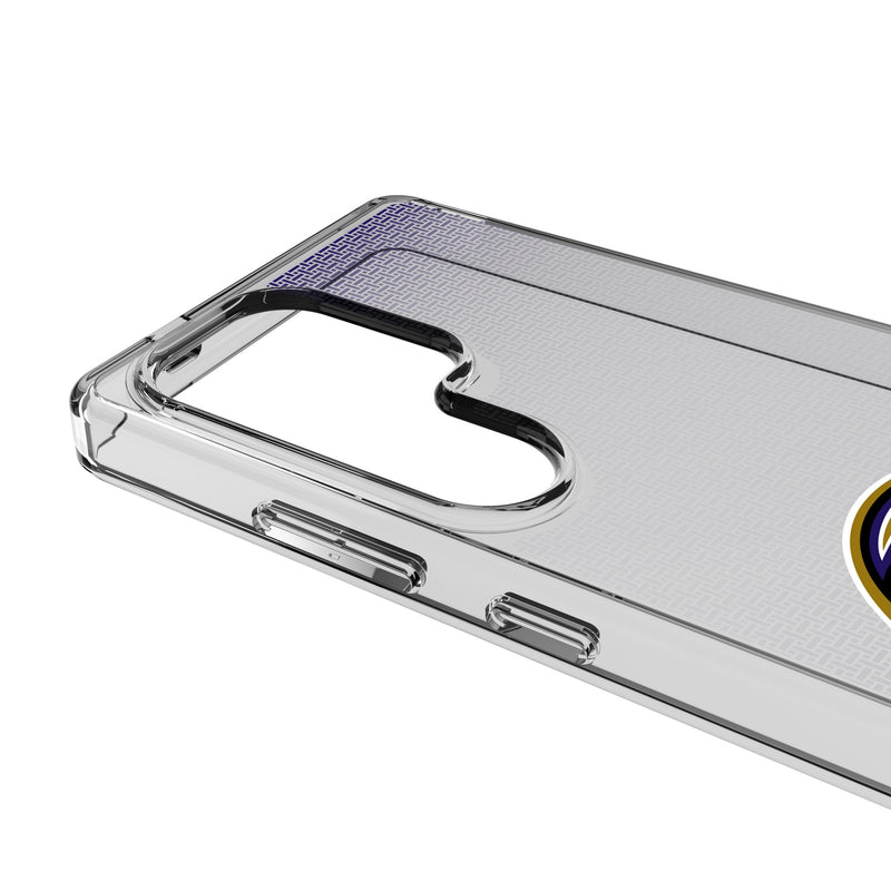 Baltimore Ravens Linen Galaxy Clear Phone Case for Samsung Galaxy Detail.Jpg