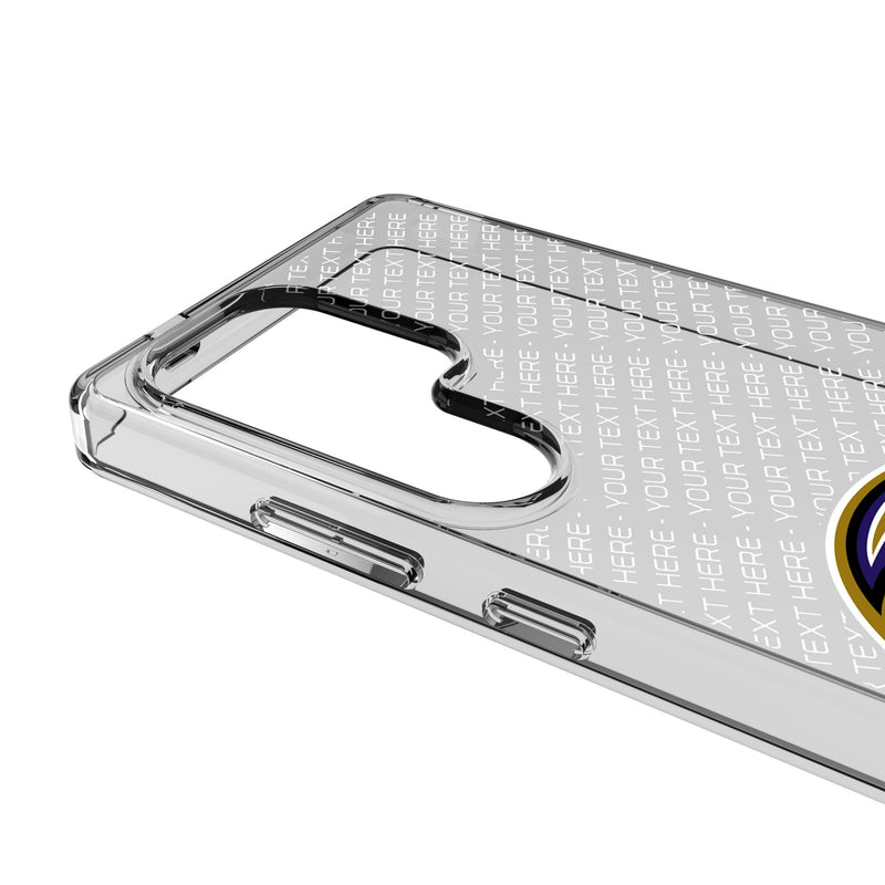 Baltimore Ravens Personalized EndZone Plus Galaxy Clear Phone Case for Samsung Galaxy Detail.Jpg