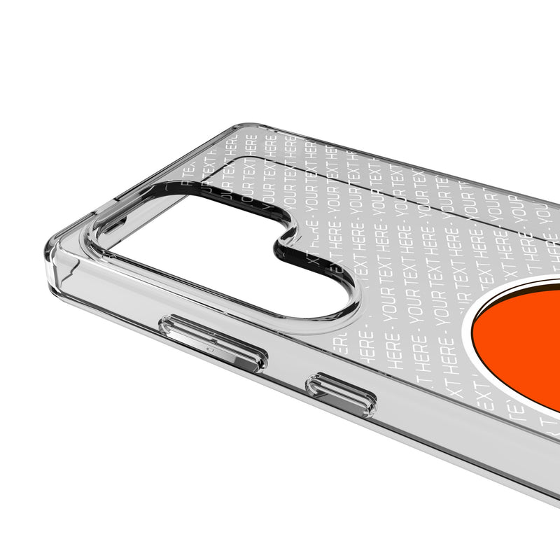 Cleveland Browns Personalized EndZone Plus Galaxy Clear Phone Case for Samsung Galaxy Detail.Jpg