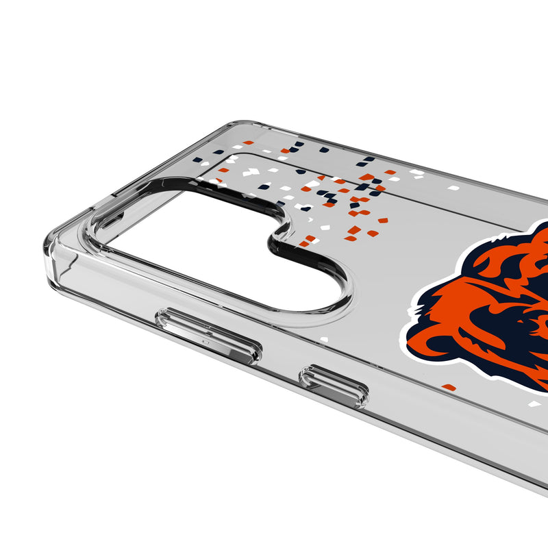 Chicago Bears Confetti Galaxy Clear Phone Case for Samsung Galaxy Detail.Jpg