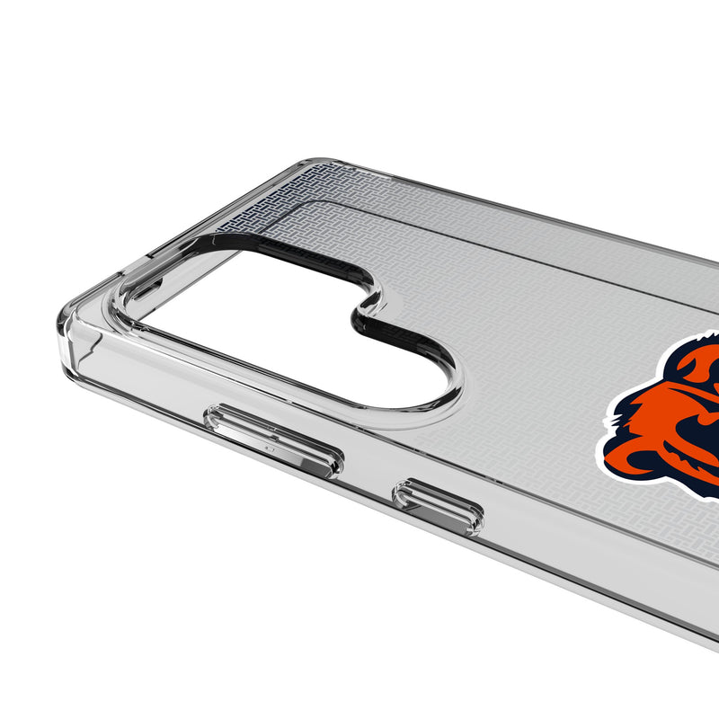 Chicago Bears Linen Galaxy Clear Phone Case for Samsung Galaxy Detail.Jpg