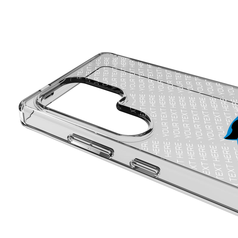 Carolina Panthers Personalized EndZone Plus Galaxy Clear Phone Case for Samsung Galaxy Detail.Jpg