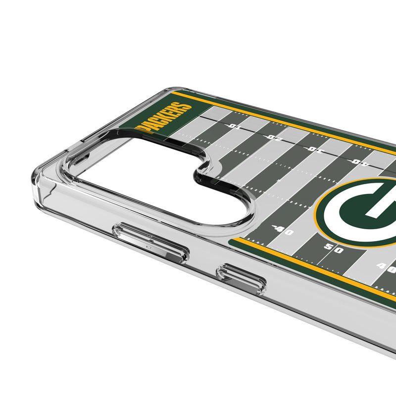 Green Bay Packers Field Galaxy Clear Phone Case for Samsung Galaxy Detail.Jpg