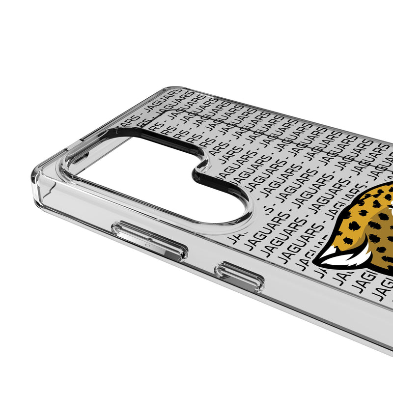 Jacksonville Jaguars Text Backdrop Galaxy Clear Phone Case for Samsung Galaxy Detail.Jpg