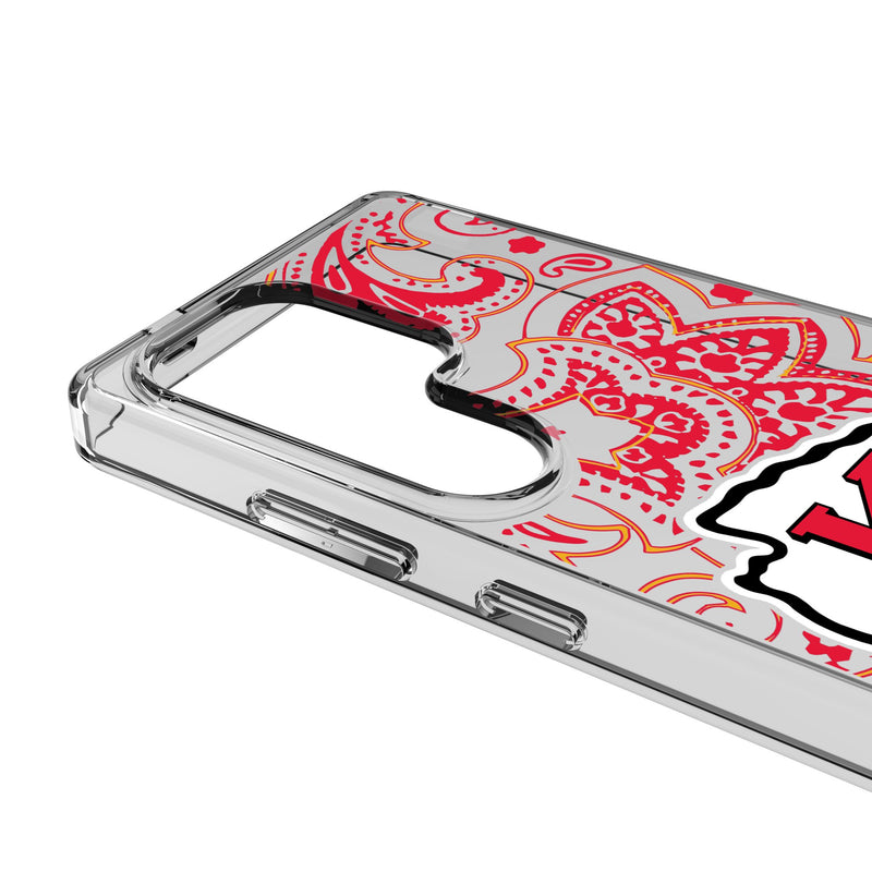 Kansas City Chiefs Paisley Galaxy Clear Phone Case for Samsung Galaxy Detail.Jpg