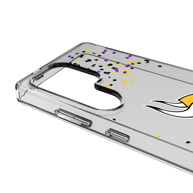 Minnesota Vikings Confetti Galaxy Clear Phone Case for Samsung Galaxy Detail.Jpg