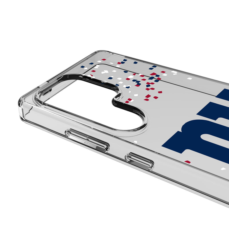 New York Giants Confetti Galaxy Clear Phone Case for Samsung Galaxy Detail.Jpg