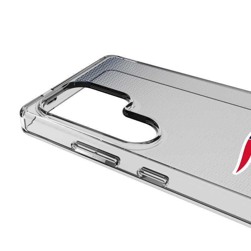 New England Patriots Linen Galaxy Clear Phone Case for Samsung Galaxy Detail.Jpg