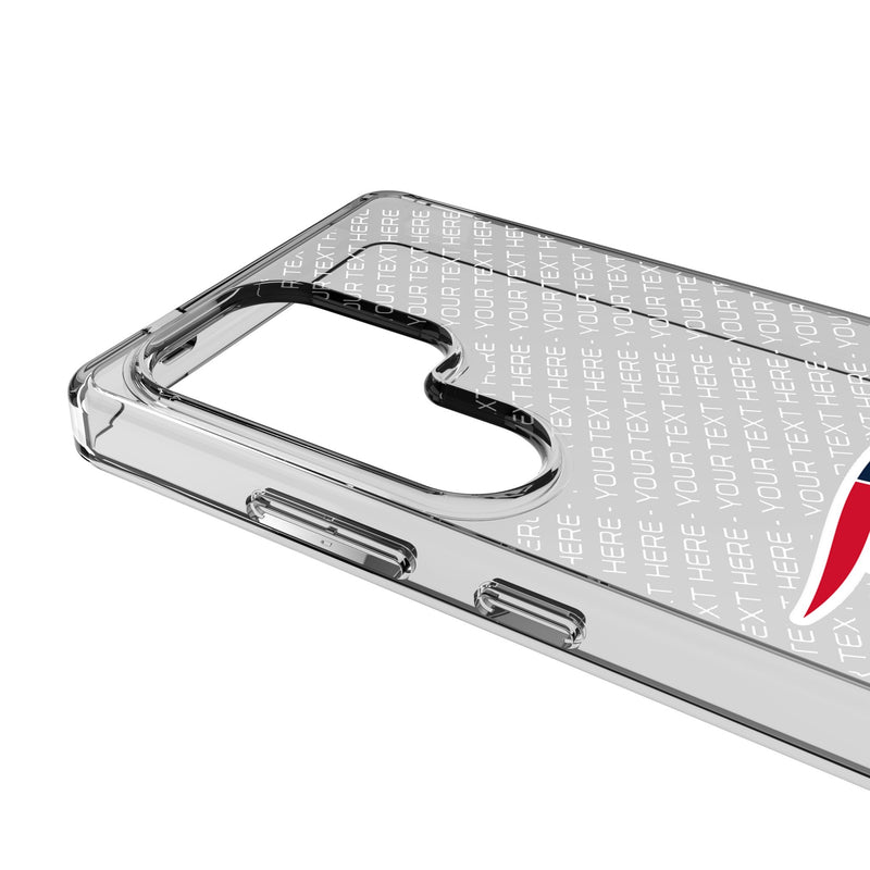 New England Patriots Personalized EndZone Plus Galaxy Clear Phone Case for Samsung Galaxy Detail.Jpg