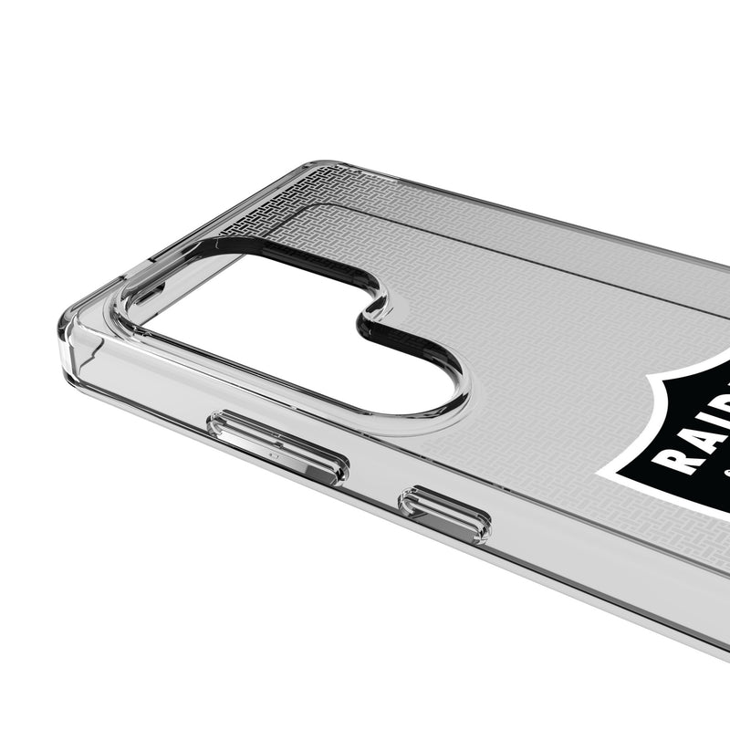 Las Vegas Raiders Linen Galaxy Clear Phone Case for Samsung Galaxy Detail.Jpg