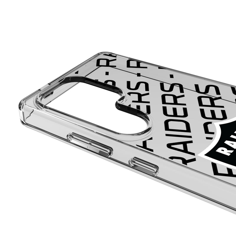 Las Vegas Raiders Personalized Tilt Galaxy Clear Phone Case for Samsung Galaxy Detail.Jpg