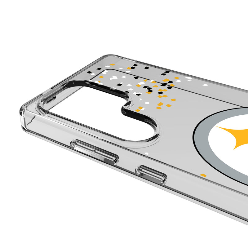 Pittsburgh Steelers Confetti Galaxy Clear Phone Case for Samsung Galaxy Detail.Jpg