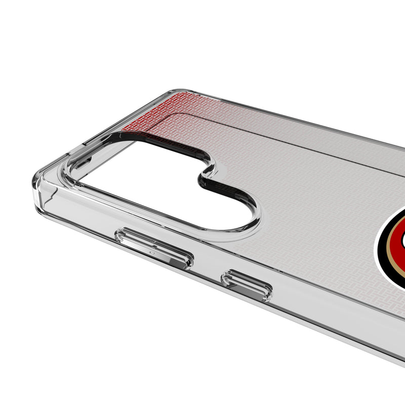 San Francisco 49ers Linen Galaxy Clear Phone Case for Samsung Galaxy Detail.Jpg