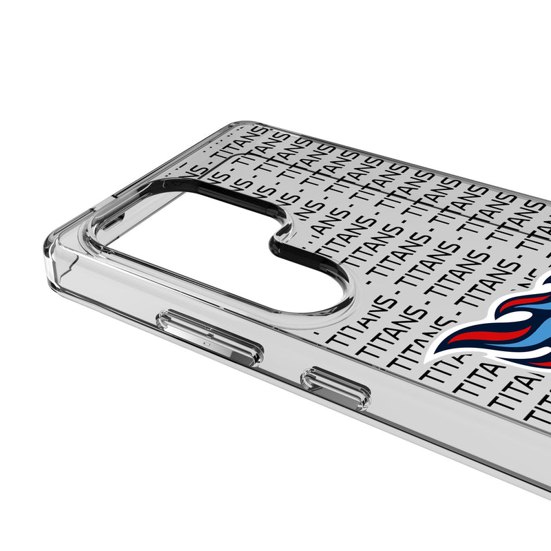 Tennessee Titans Text Backdrop Galaxy Clear Phone Case for Samsung Galaxy Detail.Jpg