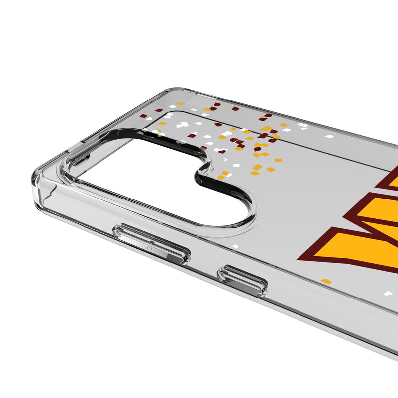 Washington Commanders Confetti Galaxy Clear Phone Case for Samsung Galaxy Detail.Jpg