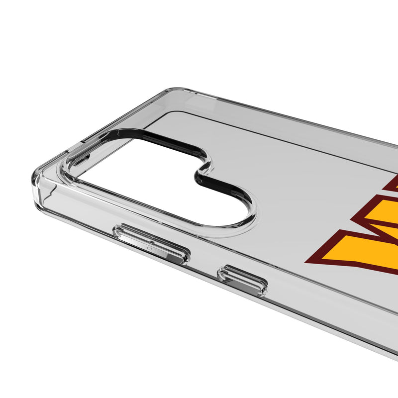 Washington Commanders Text Backdrop Galaxy Clear Phone Case for Samsung Galaxy Detail.Jpg