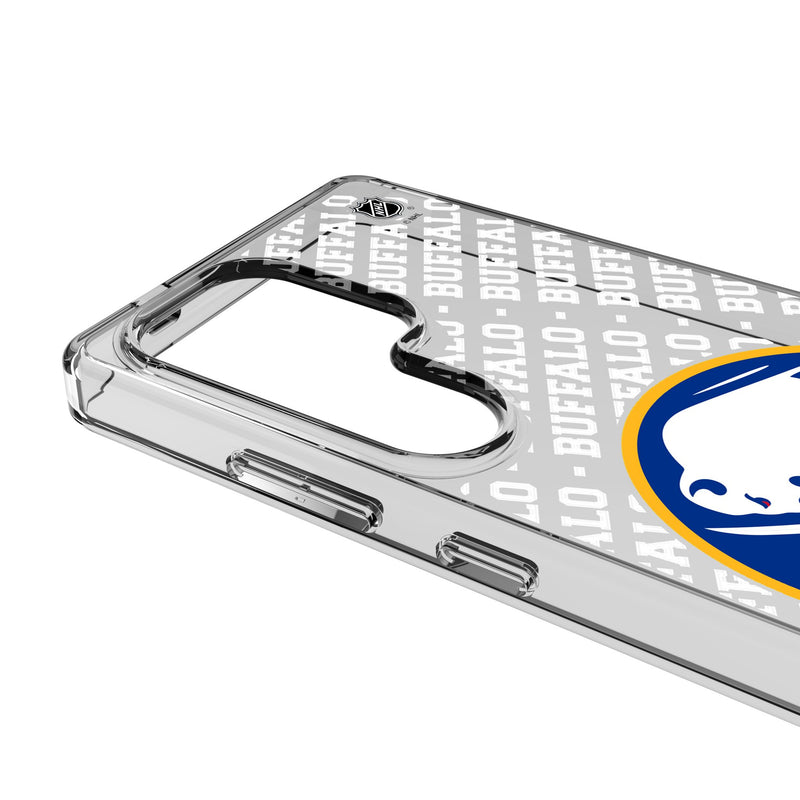 Buffalo Sabres Personalized EndZone Plus Galaxy Clear Phone Case for Samsung Galaxy Detail.Jpg