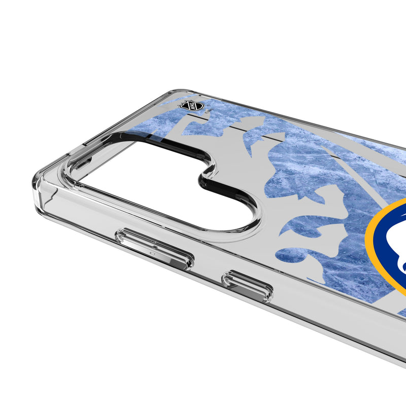 Buffalo Sabres Ice Tilt Galaxy Clear Phone Case for Samsung Galaxy Detail.Jpg