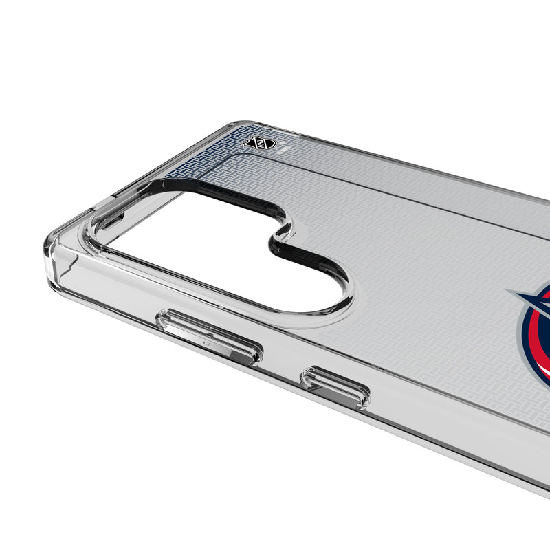 Columbus Blue Jackets Linen Galaxy Clear Phone Case for Samsung Galaxy Detail.Jpg