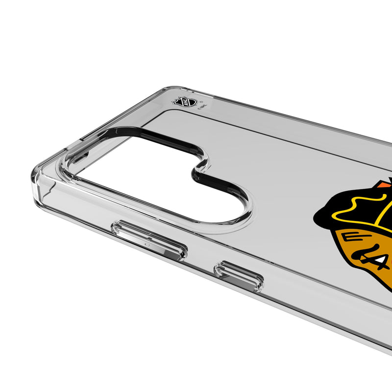 Chicago Blackhawks Personalized EndZone Plus Galaxy Clear Phone Case for Samsung Galaxy Detail.Jpg
