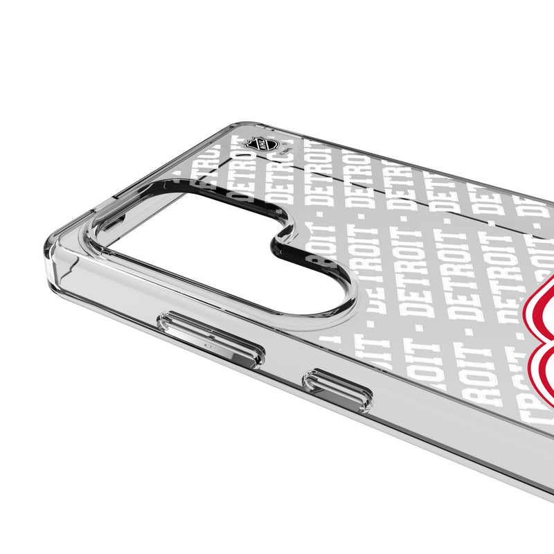 Detroit Red Wings Personalized EndZone Plus Galaxy Clear Phone Case for Samsung Galaxy Detail.Jpg