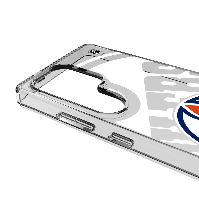 Edmonton Oilers Personalized Tilt Galaxy Clear Phone Case for Samsung Galaxy Detail.Jpg