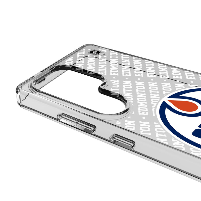 Edmonton Oilers Personalized EndZone Plus Galaxy Clear Phone Case for Samsung Galaxy Detail.Jpg