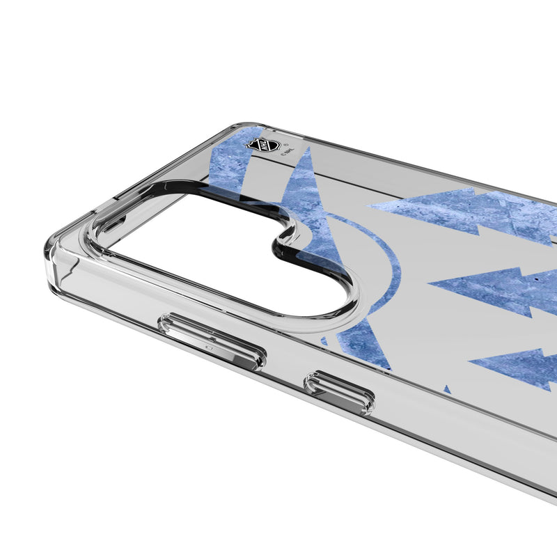 Minnesota Wild Ice Tilt Galaxy Clear Phone Case for Samsung Galaxy Detail.Jpg